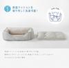 Washable Cooling Square Dog Bed with Reversible Seat Cooling for Dogs and Cats Solid Cushion, (Medium, Blue)
