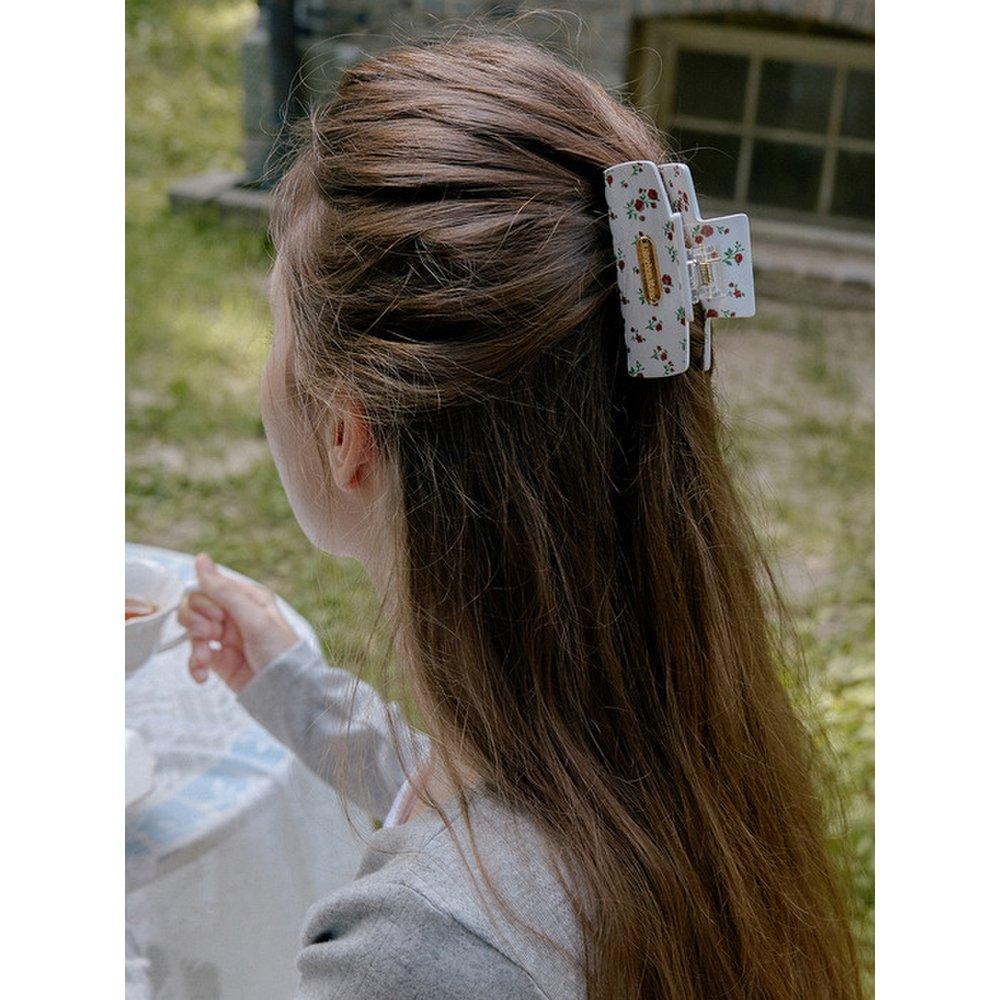 

Цветочный зажим для волос (слоновая кость) Navy