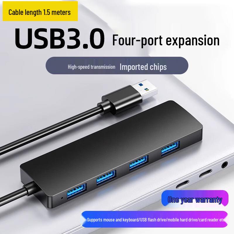 One-to-Four Multi-Port Expansion Dock with Long Cable
