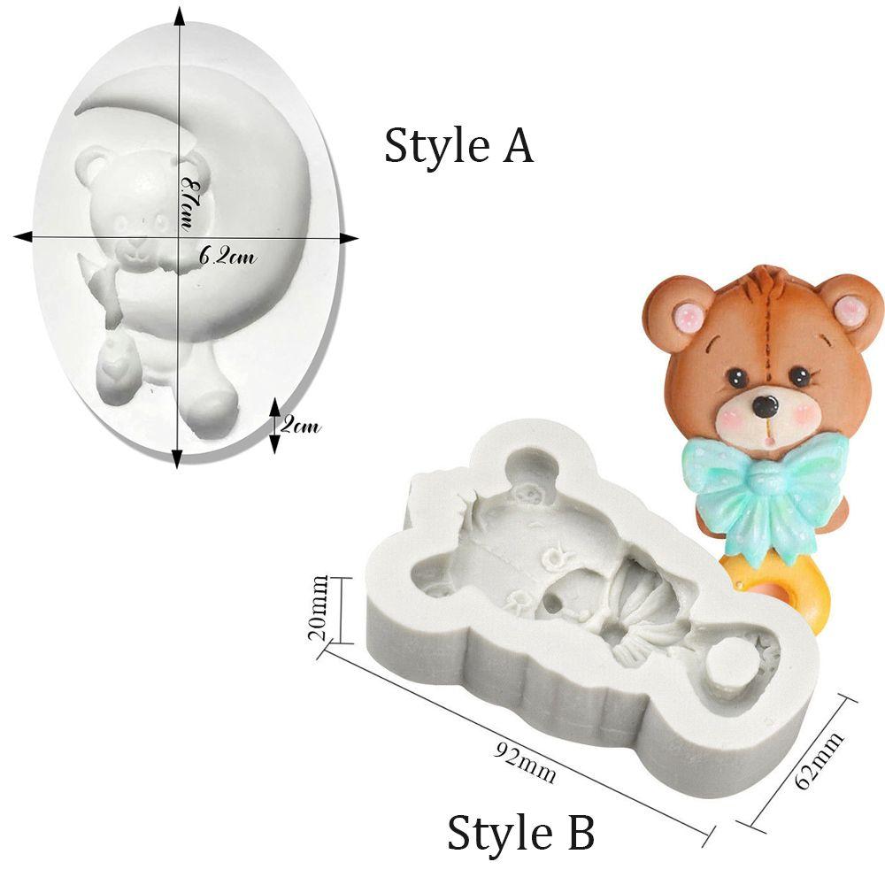 Home Sugarcraft Handmade Fondant Tool Cake Topper Decoration Bear Mold Chocolate Mold Gummy Molds