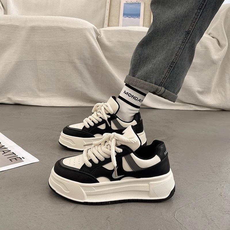 Muffin versatile little white shoes women's autumn high-end thick baseplate shoes new German training casual sports shoes