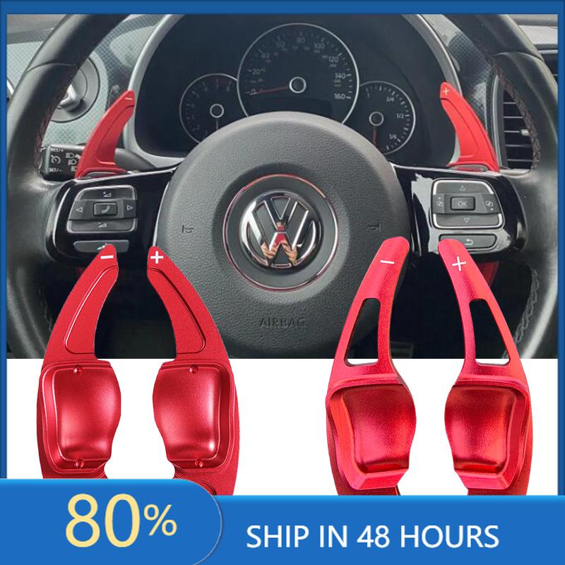 BANR7 For VOLKSWAGEN VW GTI Steering Wheel Paddle Extension Shift Cover For VW Golf 5 6 MK6 GTI R Jetta MK5 Passat B6 B7 CC Polo Shara