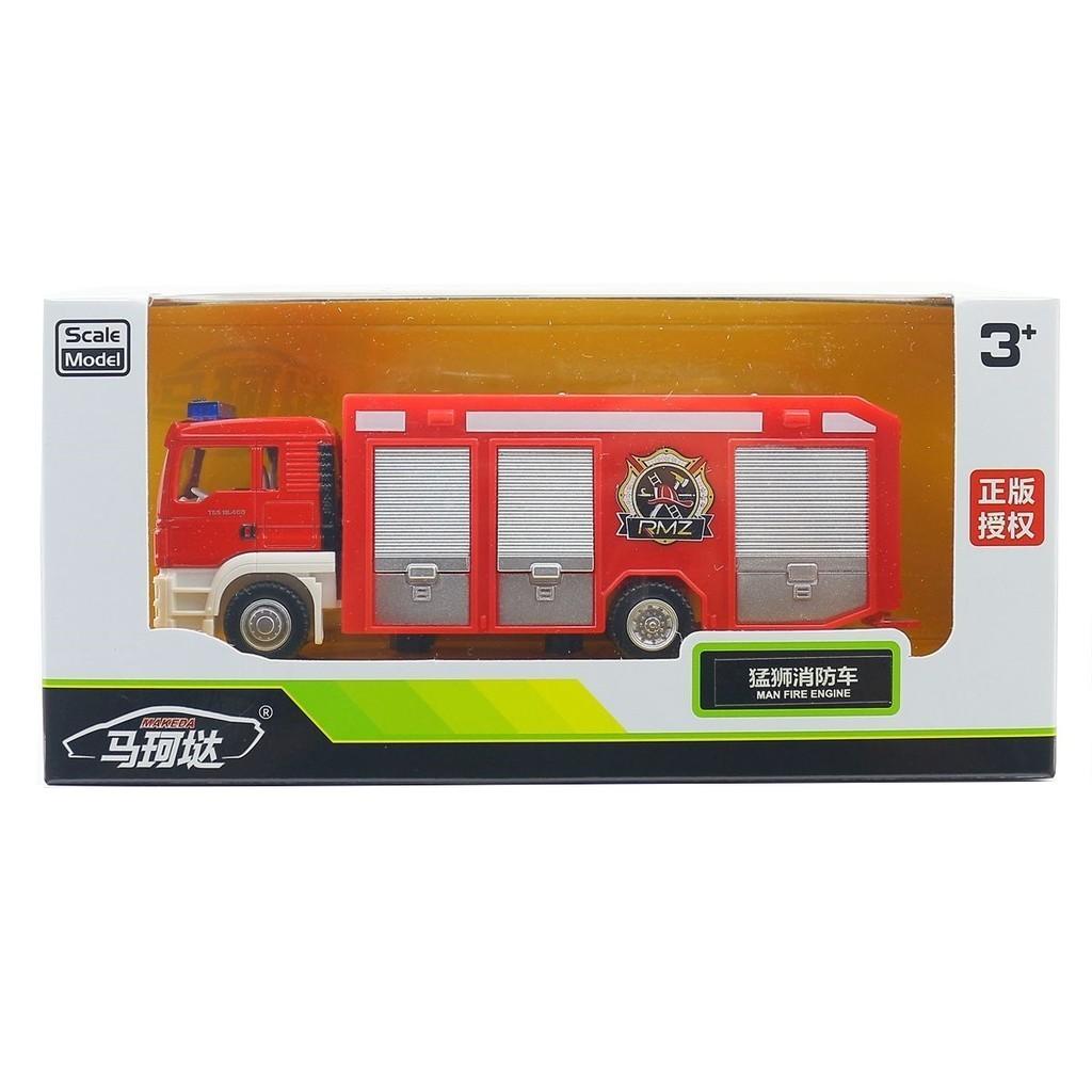 Alloy 164 Scania Man Engineering Truck Container Trailer Toy