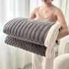 New Solid Color Multifunctional Double Layer Tafurong Blanket Lamb Wool Blanket Thickened Warm Leisure Office Nap Blanket