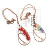 Handcrafted Copper Wire Wrapped Tree of Life Natural Stone Necklace
