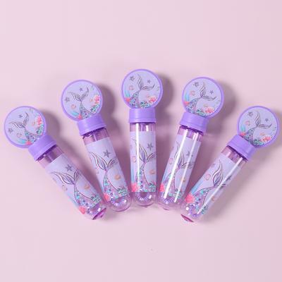 10pcs Mermaid Bubble Tube Soap Bottle Little Mermaid Birthday Party Decor Wedding Guests Gifts Baby Shower Kids Favors Toys