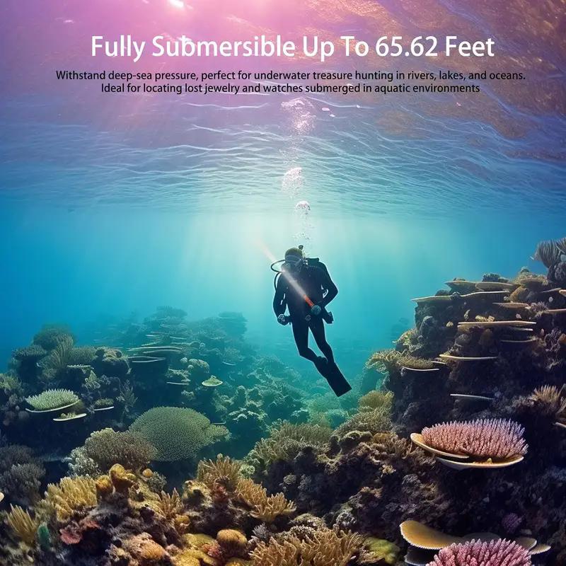 High Sensitivity Handheld Metal Detector Waterproofable Metal Detector 360° Scanning, GP Pointer Suitable for Metal Findingfor Indoor Outdoor