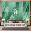 Custom Name Text Tapestry Hibernian FC Personalized Polyester Wall Tapestry For Bedroom And Room