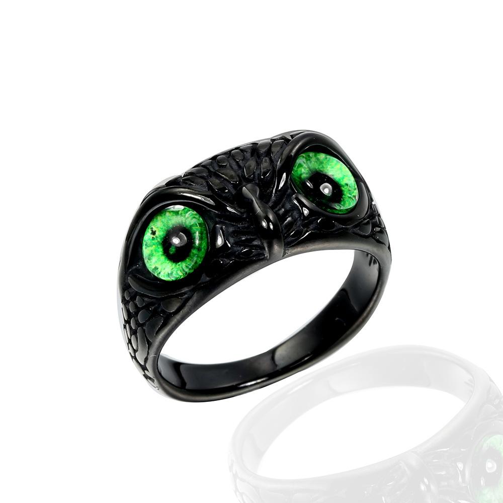 Personality Trend Ring, Vintage Halloween Owl Ring, European and American Ring 2026