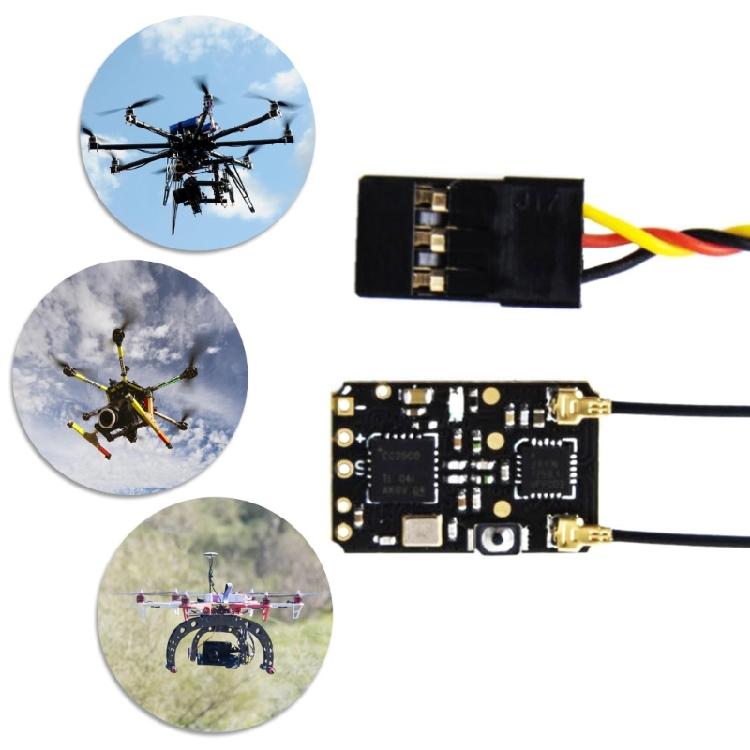 Miniature R81 V2 8 Channel SBUS Receiver For Drones With 2400-2483 5Mhz Frequency And Low Voltages Operations