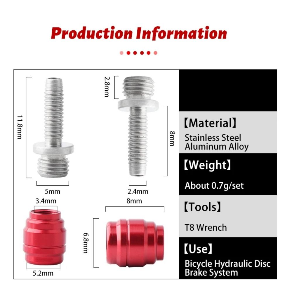 Stainless Steel Hydraulic Disc Brake Oil Pin for Stealth-A-Majig Bike Workshop