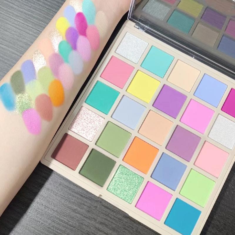 Paletky očných tieňov s 25 farbami s matnými hnedými a nude odtieňmi, vysoko pigmentované a dlhotrvajúce, každodenný make-up, dámska kozmetika