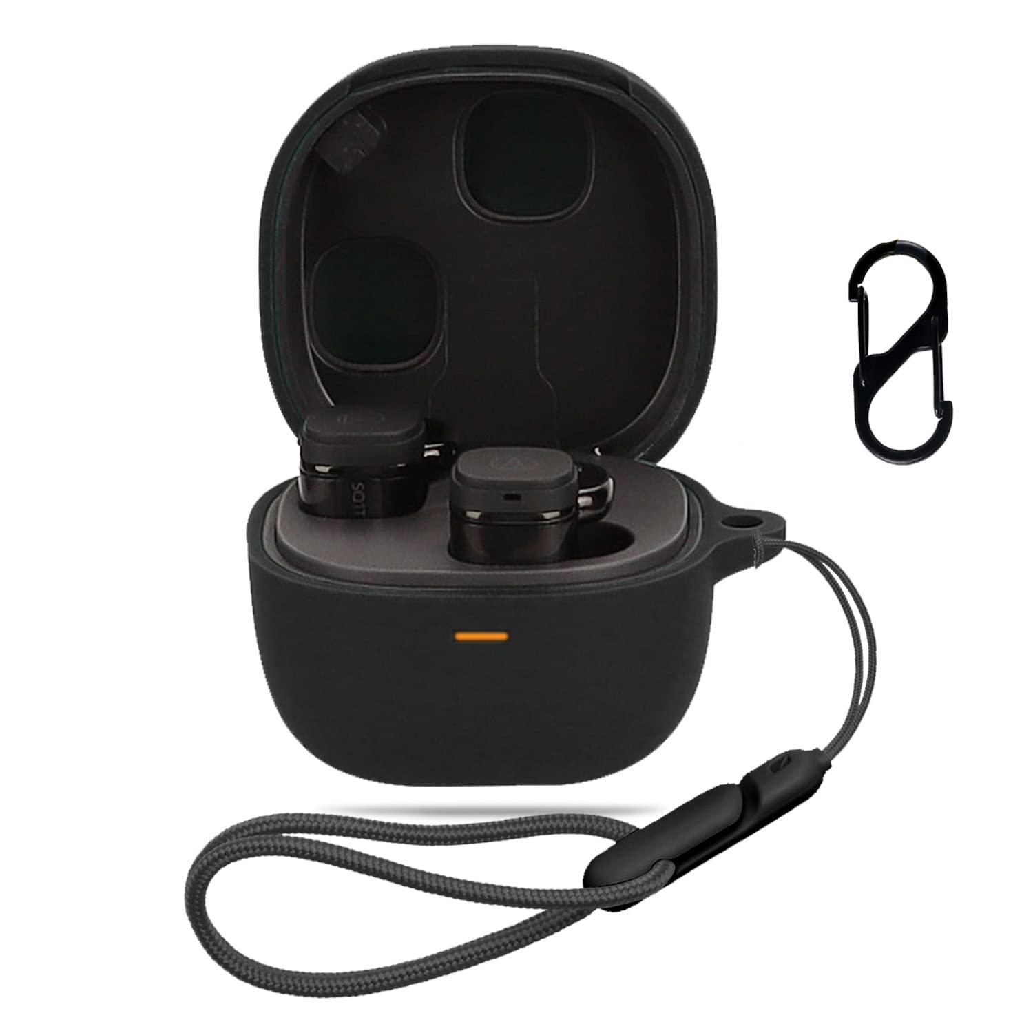 

Чехол для Audio Technica ATH-SQ1TW2 [NOUKAJU] Для беспроводных наушников Audio Technica ATH-SQ1TW2 силиконовый защитный чехол для защиты от падений и царапин
