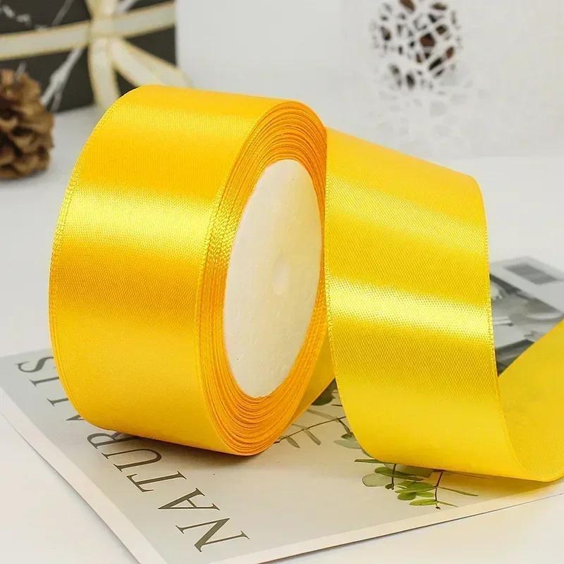 1 Volume 22 Meters Silk Satin Ribbons for Crafts Bow Handmade DIY Gift Wrap Party Wedding Decorative 6/10/15/20/25/40/50mm Tape