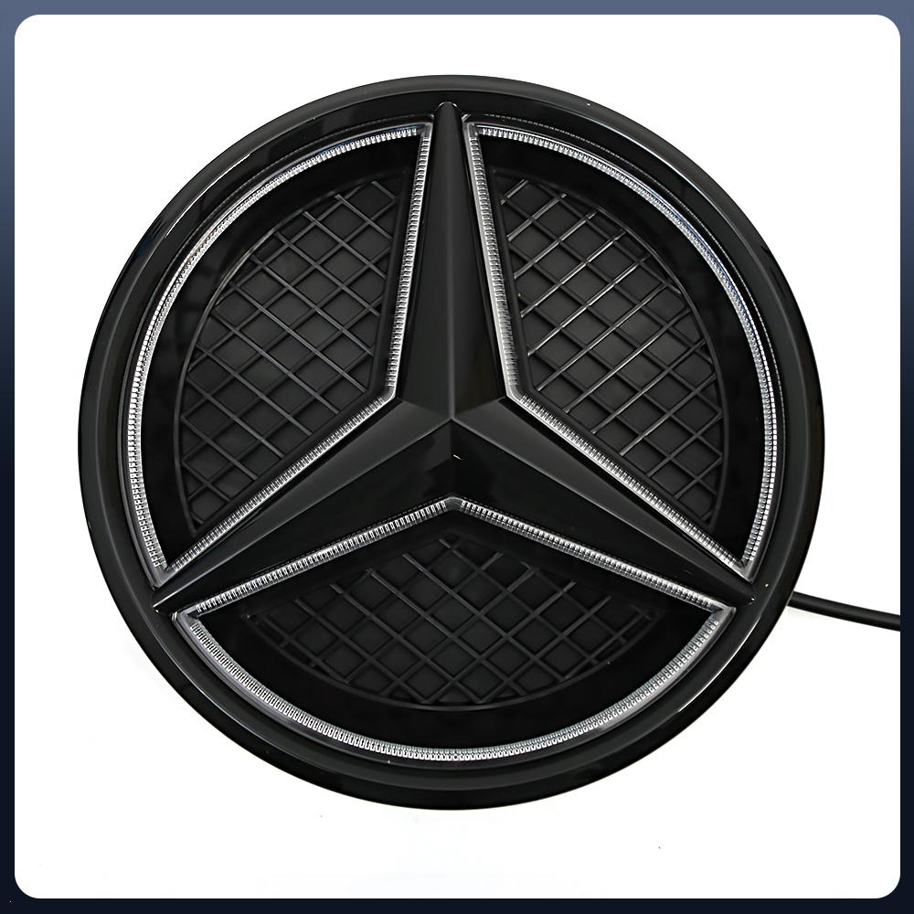 2025 Hot Car Sticker Emblem Light Car Front Grille Illuminated Logo Star Badge Fit For Mercedes Benz A B C E S R SL ML GL GLA GL