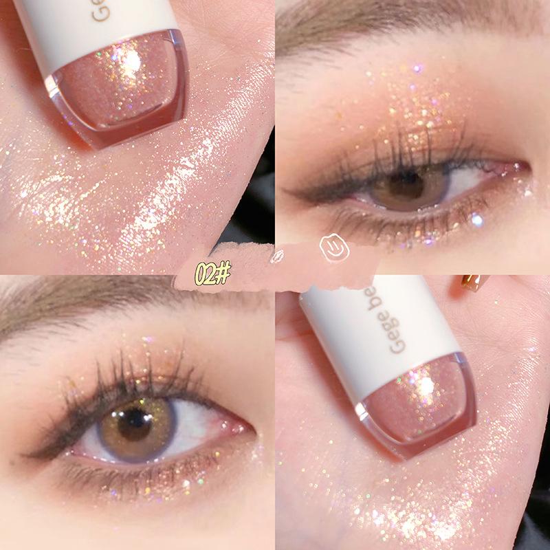 Flüssiger Lidschatten Perlglanz Pailletten Glitzer grenzüberschreitende Make-up Kosmetik