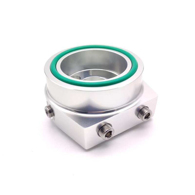AE86 FC1 FK7 GT86 BRZ Oil Filter Sandwich Plate for Oil Pressure Sensor Oil Temp Sender with Stainless Steel Connectors Adaptor