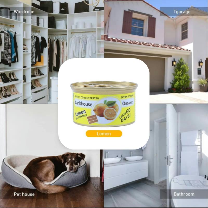 Osvěžovač vzduchu do auta Vůně žvýkaček Organické plechovky Odstraňovač zápachu Nezbytná dlouhotrvající, silná vůně pro domácí šatník