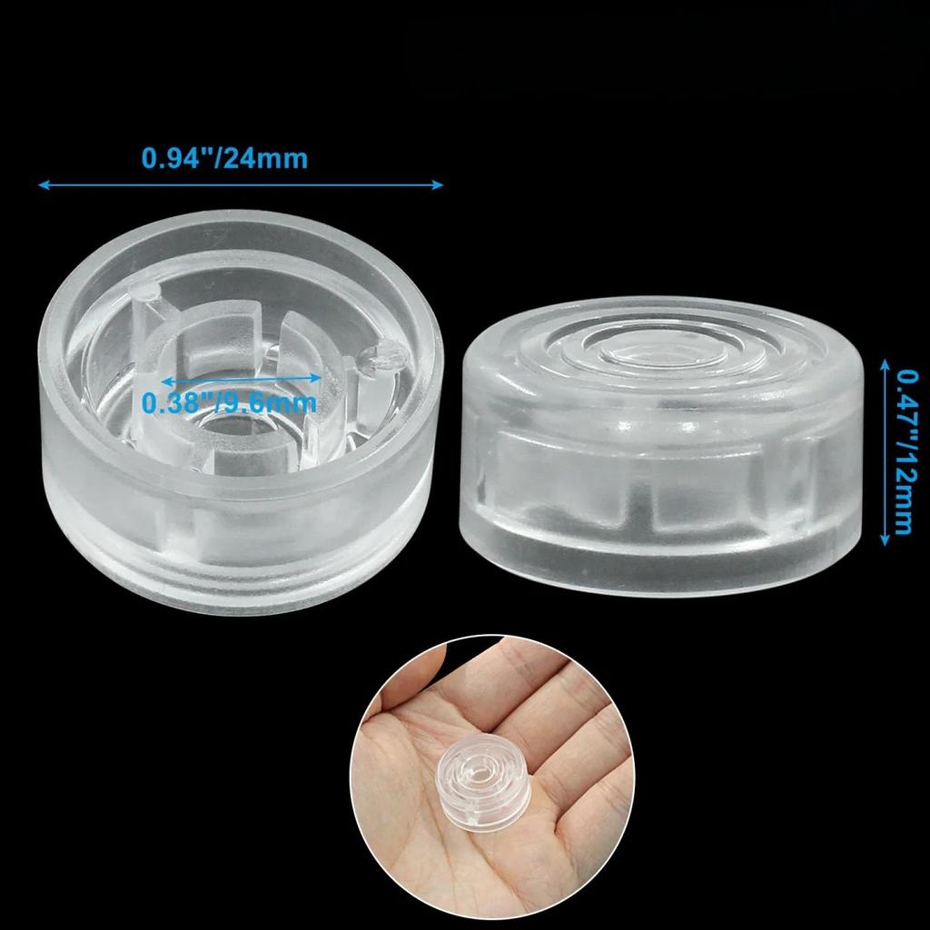 Guitar Effects Pedal Footswitch Toppers,Plastic Foot Nail Cap for Guitar Effects Pedal Buttons Common Pedal Switche