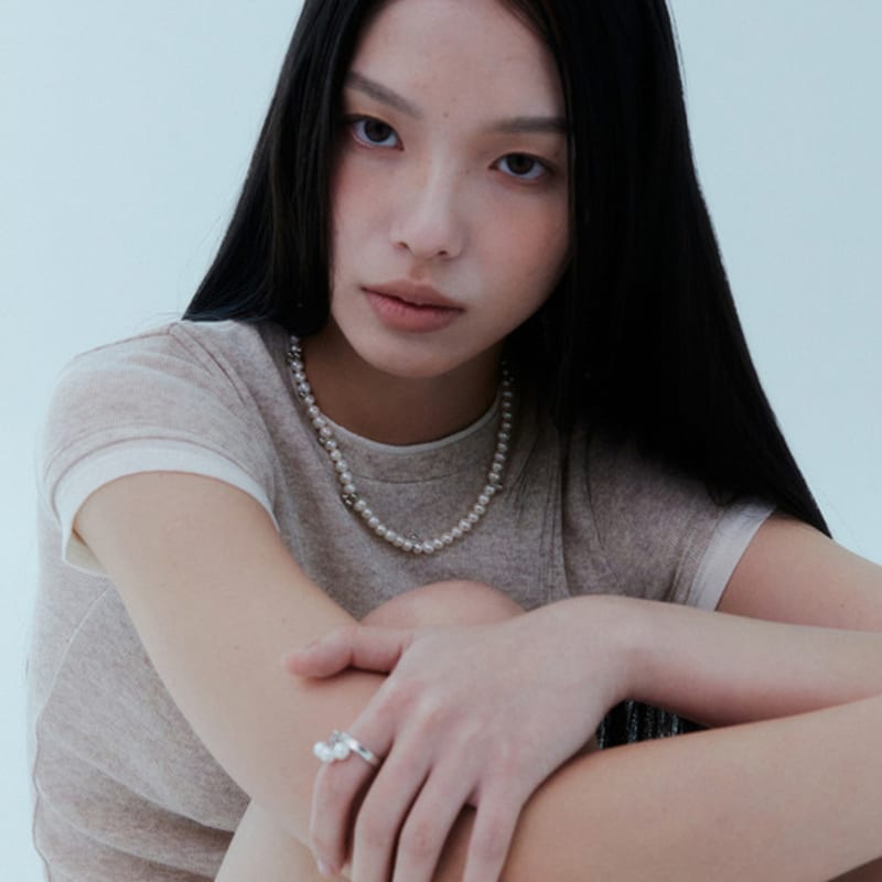 Lowool Dew Pearl Silver Necklace