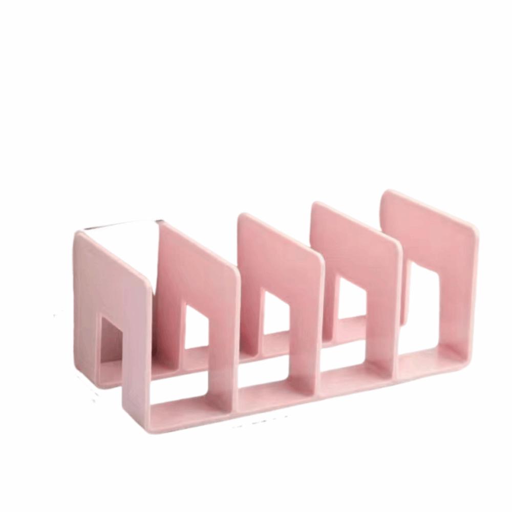 4 Grids Design Bag Storage Shelf Divider Clear Acrylic Purse Display Stand  Office Stationery