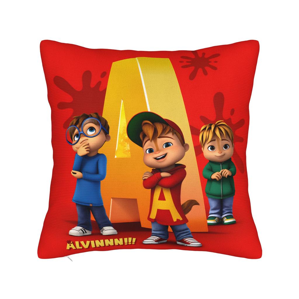 Pillow Cover Alvin and the Chipmunk Fashion Pillow Case For Sofa Couch Bed Living Room Pillowcases