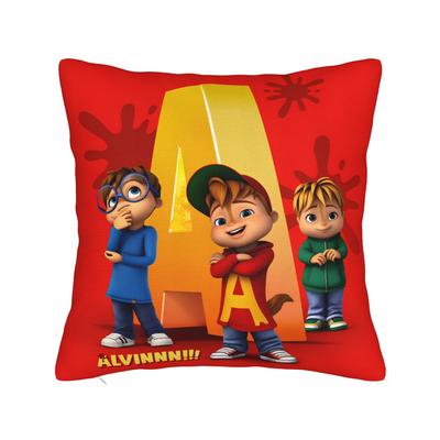 Federa Cuscino Alvin e i Chipmunks Federa Divertente per Divano Decorazione Casa Federe Comode Regalo
