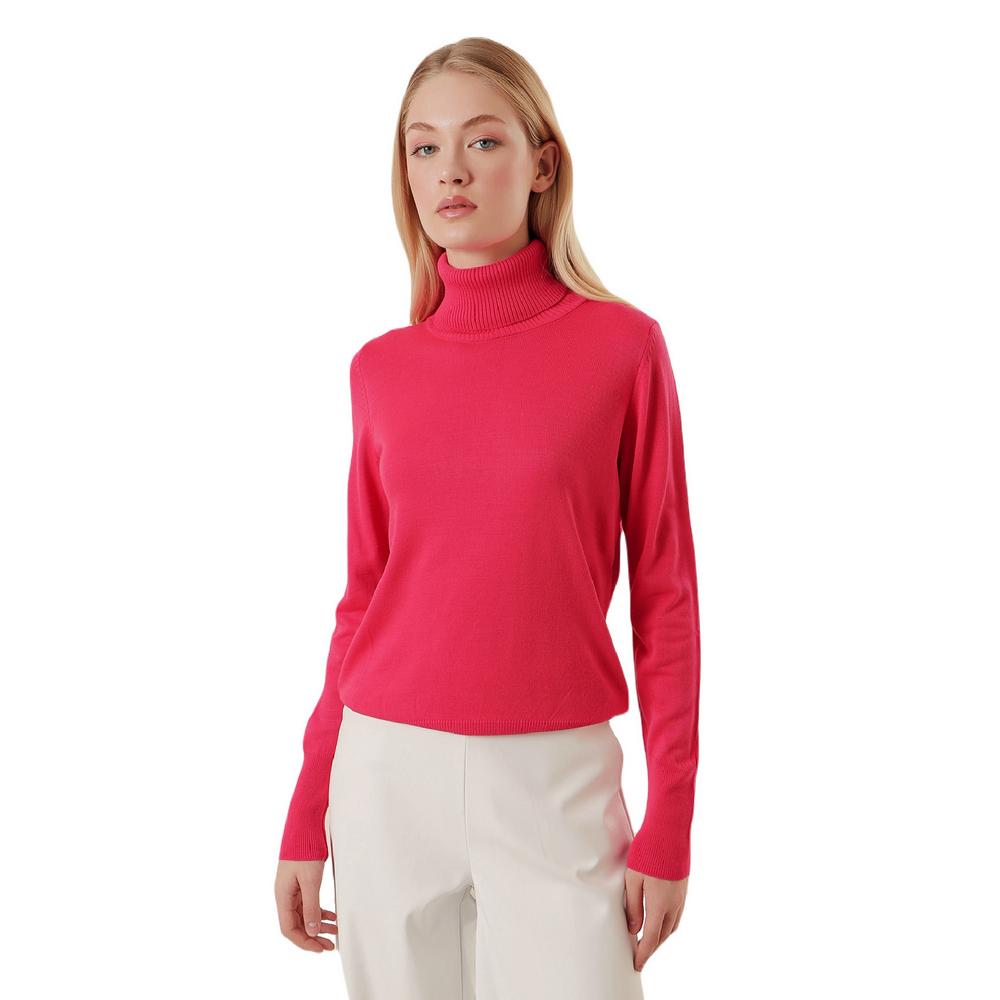 

Женский свитер Fierte Bgdt47000 Neck Knitwear M розовый кружевной