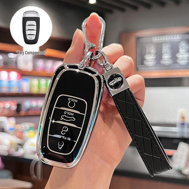 High-End Key Cover for Hongqi Models: HS3, HS5, HS7, H5, H6, H9, EQM5, HQ9