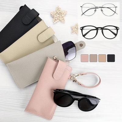 Hängendes Brillenetui Weiches Leder Sonnenbrillen Aufbewahrungstasche Tragbare Hängbare Taschenetuis Schlanke Reisetasche Für Sonnenbrillen Damen