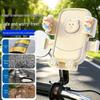 Yellow Little Bear Electric Bike Phone Mount for Girls - Universal, Easy to Install with Hook