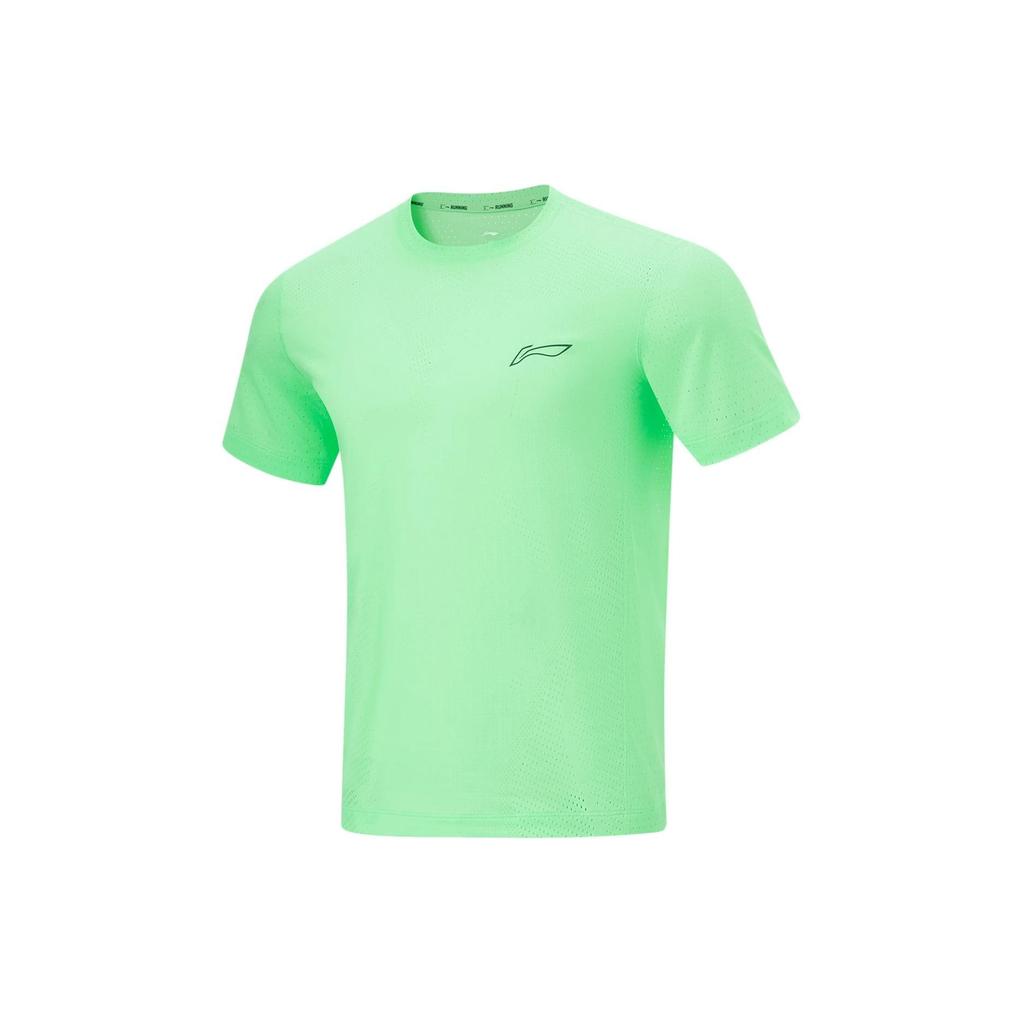 Li Ning Running Series Solid Color Quick-Dry Breathable Short Sleeve T-Shirt Men Tops ATSU001-4