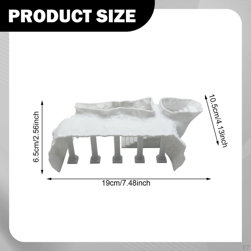Aquarium Roman Column Cave ,Fish Tank Accessories,Aquarium Decoration,Fish Hideout Decor for