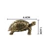 Miniature Turtle Figurine, Turtle Statue Figurine Props, Collectible Copper Decoration for Decoration,