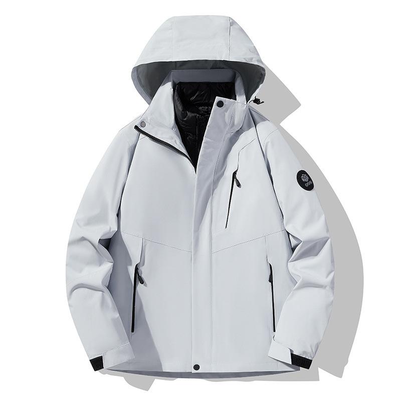 New Autumn and Winter Outdoor Thickened Windproof Waterproof Jacket for Men and Women Down Warm Three-in-one or Two