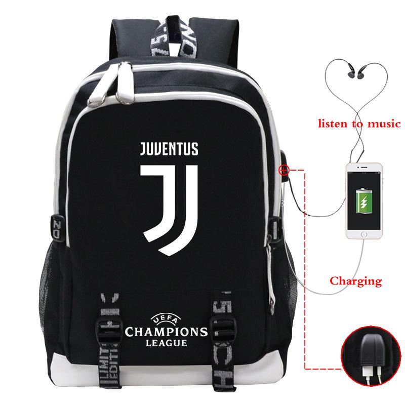 Football Player C Luo'S Peripheral Printed Primary And Secondary School Students Backpack Large-Capacity Leisure Travel Bag