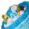 Decoration Ornament Handmade Knitted Crochet Bouquet for Girlfriend Women Wife Valentines Gifts