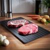 Defrosting Tray Fast Defrost Tray Thaw Tray Metal Aluminum Fast Food Meat Defrosting Thawing Tray Plate Home Kitchen Gadget