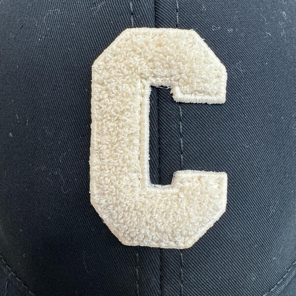 CELINE 2AUY8969P C Logo Initial Baseball cotton cap black cotton Used