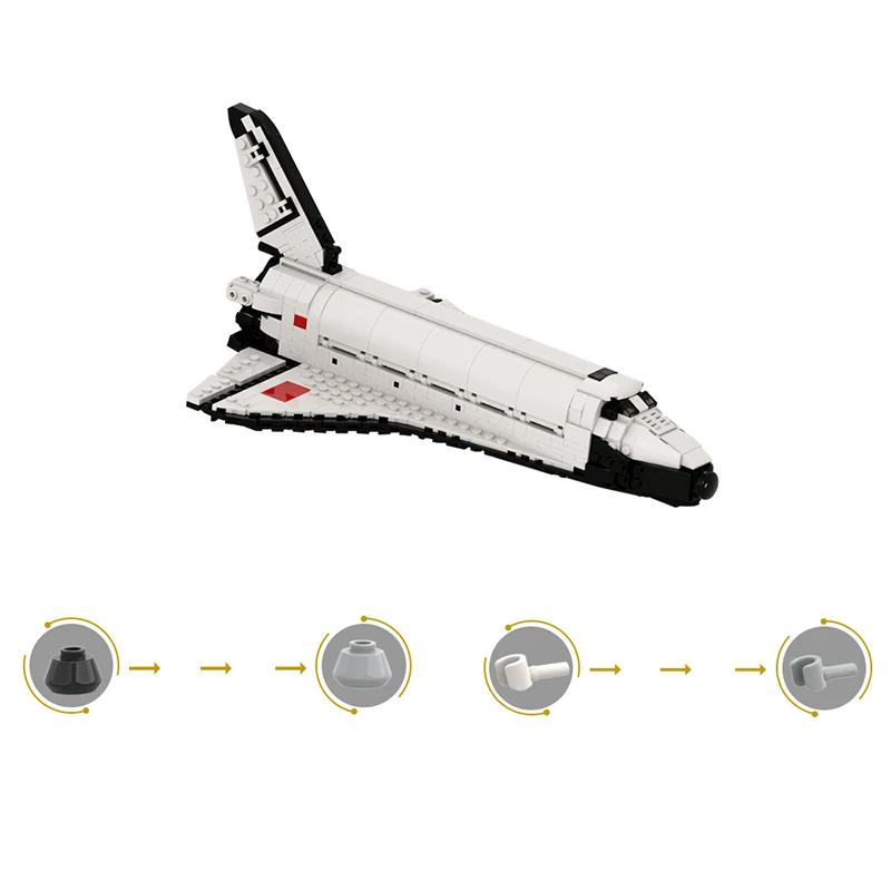 Gobricks MOC Bricks 1:110 Buran Collector Edition Rocket Model Building Block Set Space Spacecraft Bricks Children's Toys Gifts