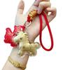 Year of the Horse Gold Keychain with Certificate: Money-Attracting Bag, Phone Pendant, and Lanyard
