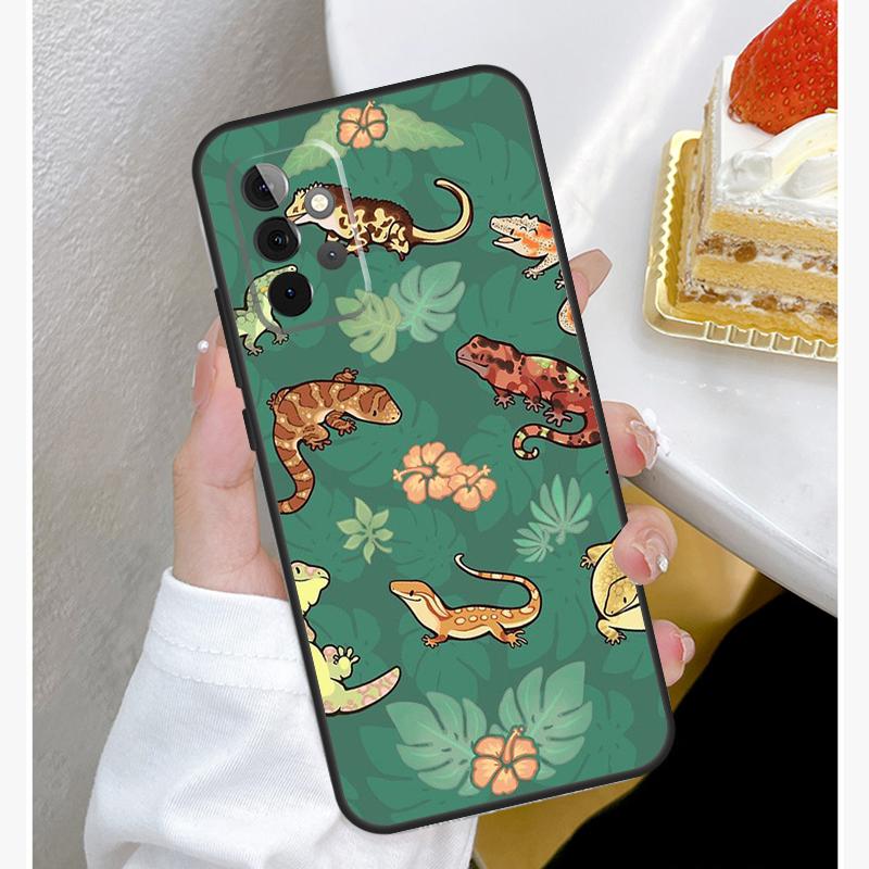 Lizards Geckos Case For Samsung Galaxy A55 A35 A15 A14 A34 A54 A73 A53 A33 A23 A13 A12 A32 A52 A51 Cover