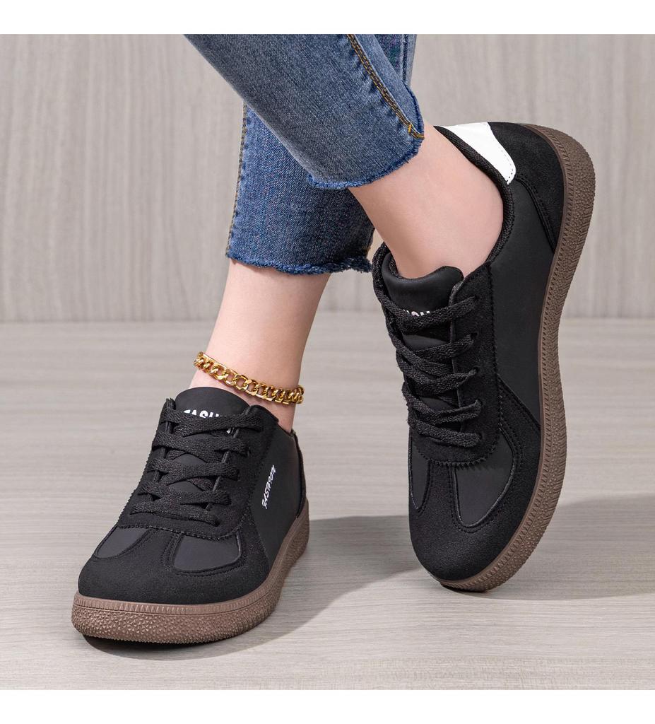 Leichte Frühlings-Freizeit-Damenschuhe in einfarbiger deutscher Stilrichtung, vielseitig, weiß