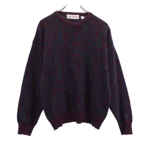 JOHN ASHFORD 90s Wool blend Made in Italy Overall handle Long sleeve sweater Men's Used