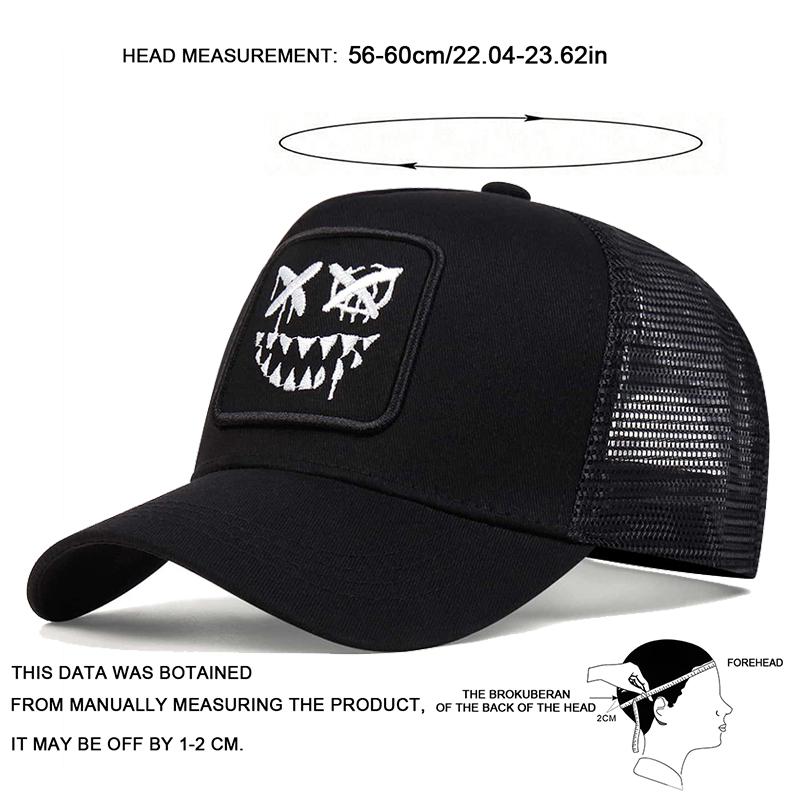 1Piece Unisex Xx Embroidered Stitching Baseball Net Hat Outdoor Adjustable Sunscreen Leisure Hat Spring Summer Travel Tourism Vacation