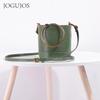 JOGUJOS new leather women's bag shoulder bag large capacity retro bucket bag premium sense vegetable tanned leather messenger bag