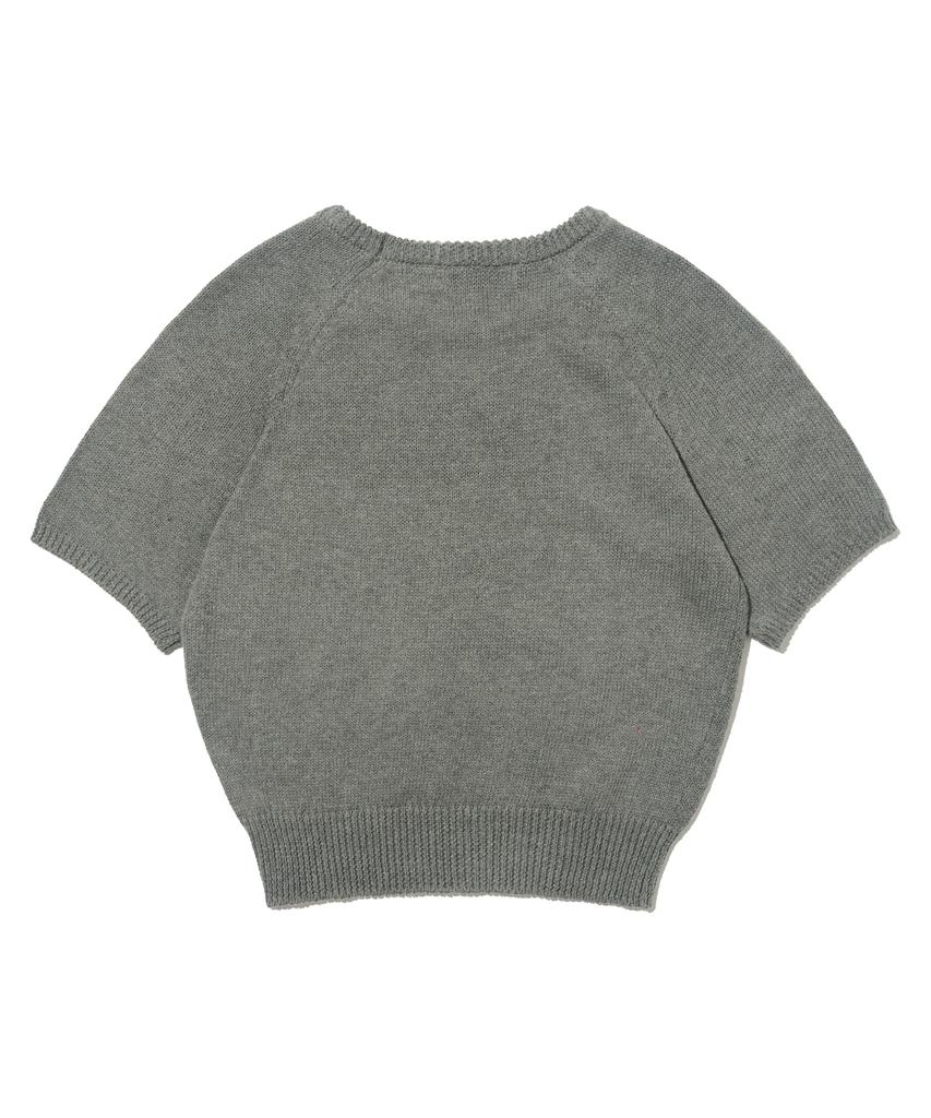 ROIDESROIS Light Touch Short Sleeve Knit (Charcoal)