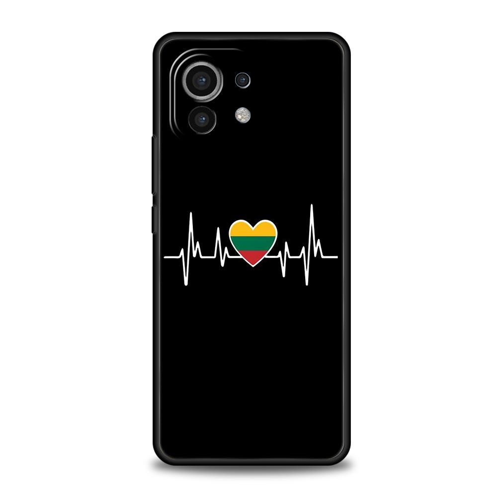 Flag of Lithuania Flag Phone Case For Xiaomi 14 13T 12T Pro 12 13 11 Ultra Mi Note 10 Lite 10T 5G 11X Pro 11T 11i 9T Soft Cover