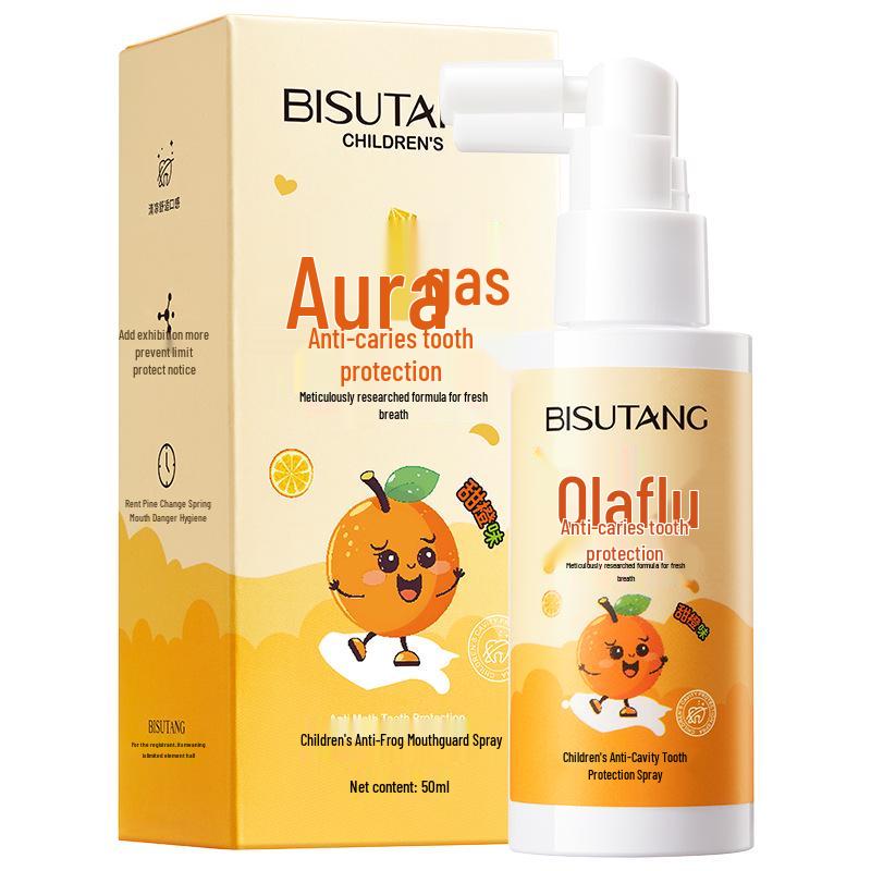 Bisu Tang Children s Anti-Cavity Tooth Spray - Strawberry & Sweet Orange Flavor