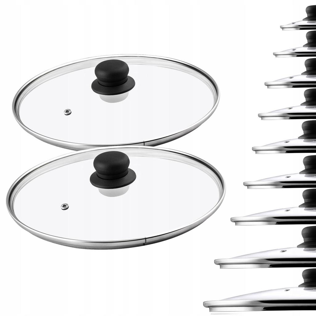 KADAX Szklana Pokrywka Pokrywa Garnka Patelni Uniwersalna Żaroodporna